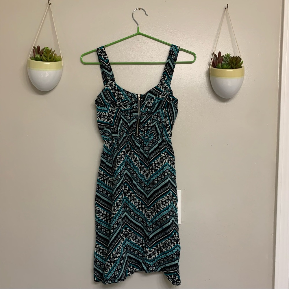 CHARLOTTE RUSSE Geometric Aztec Print Sundress